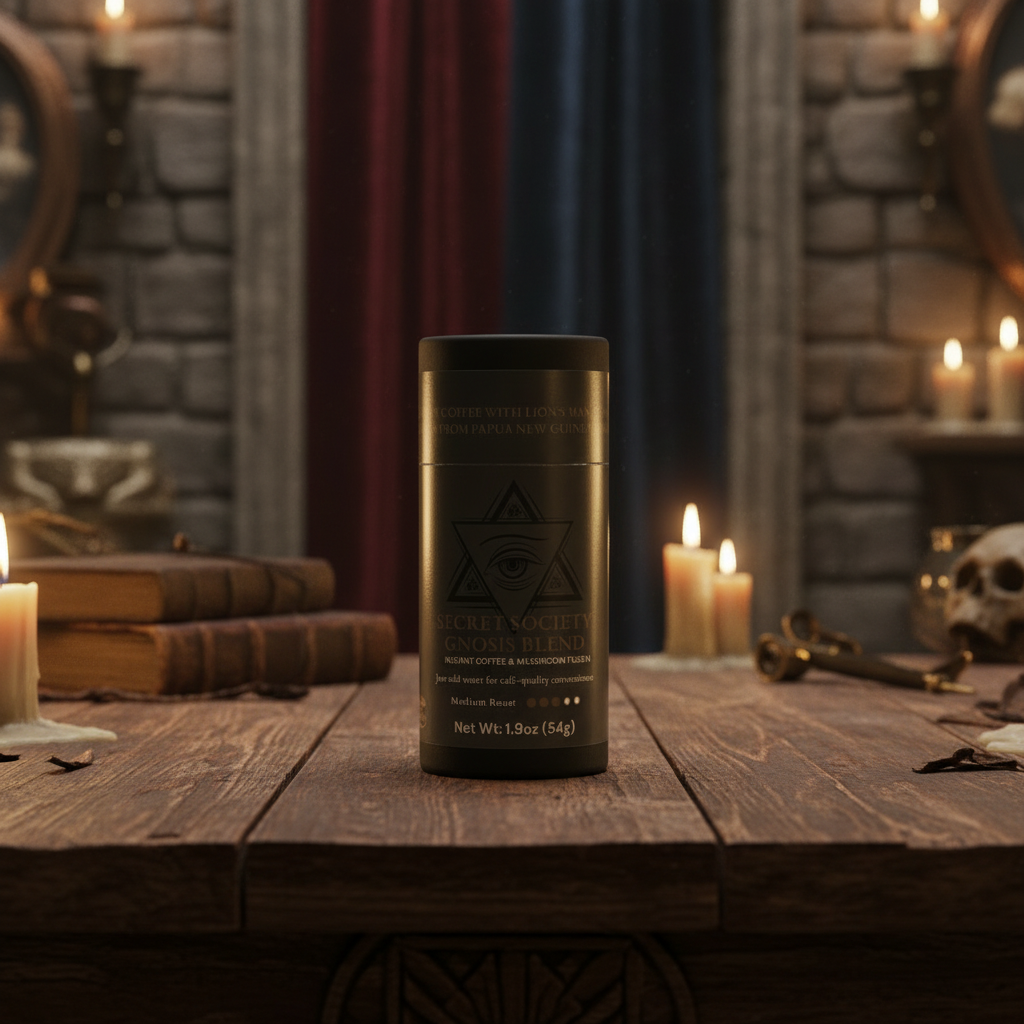 Secret Society Gnosis Blend - Chaga & Lion’s Mane Mushroom Instant Coffee Fusion