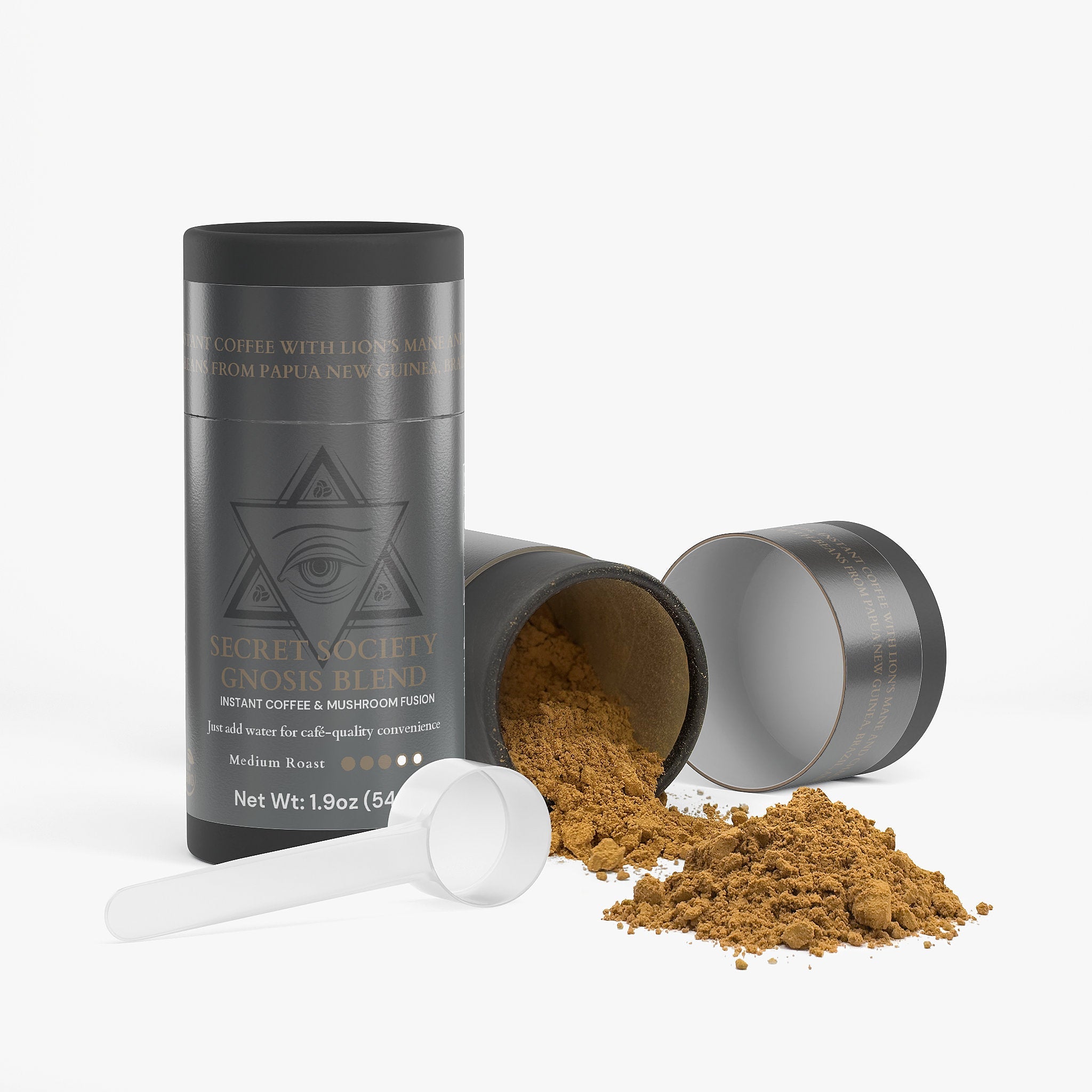 Secret Society Gnosis Blend - Chaga & Lion’s Mane Mushroom Instant Coffee Fusion